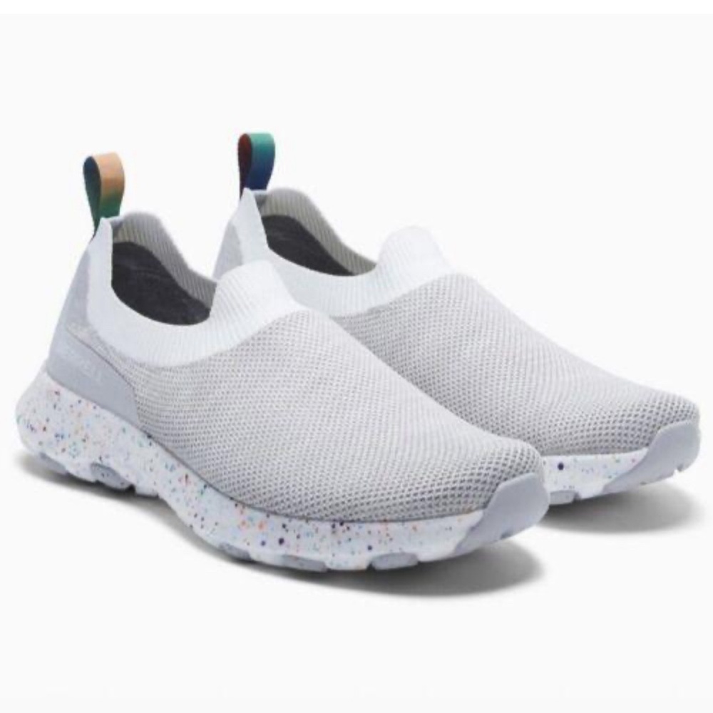 Merell - men’s cloud MOC knit confetti pride slip on sneakers gray shoes size8.5
